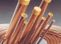 Copper tubing is the choice for a professional long lasting installation